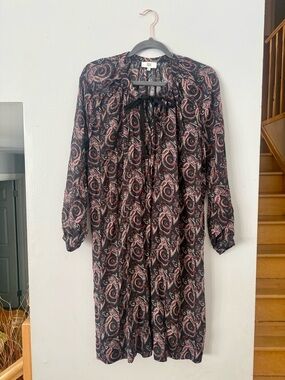 Noa Noa Copenhagen Paisley Tiered Midi Dress - Boho Scandi Chic